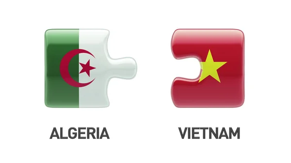 Vietnam Algeriet pussel koncept — Stockfoto