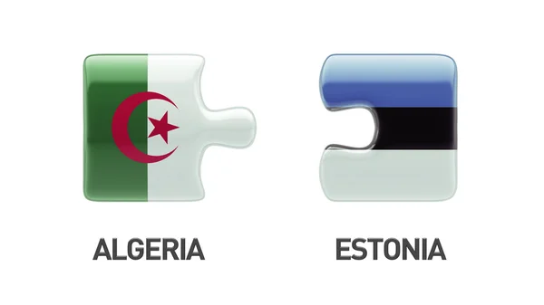 Estland Algerien Puzzle-Konzept — Stockfoto