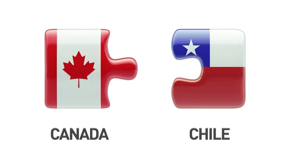 Canada Cile Puzzle Concept — Foto Stock