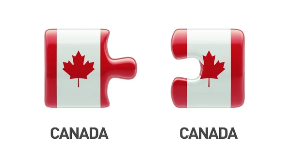 Canada puzzel Concept — Stockfoto