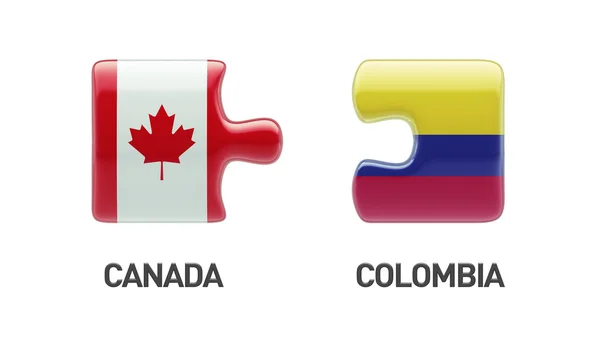 Columbia Canada Puzzle Concept — стоковое фото