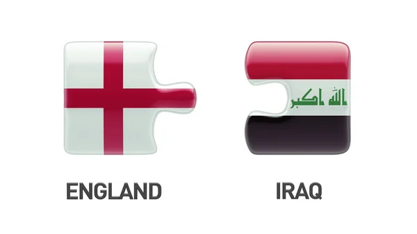 Engeland Irak puzzel Concept — Stockfoto
