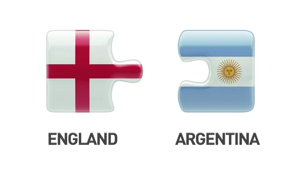 Argentinië Engeland puzzel Concept — Stockfoto