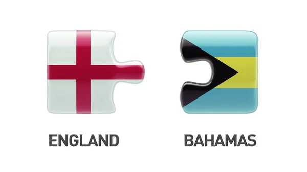Bahamas Inglaterra Puzzle Concepto —  Fotos de Stock