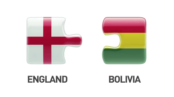 Bolivia Engeland puzzel Concept — Stockfoto