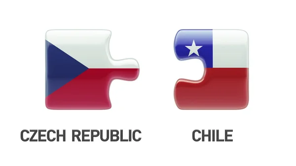 Česká republika Chile logická koncepce — Stock fotografie