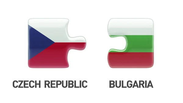 保加利亚捷克共和国拼图概念 — 图库照片