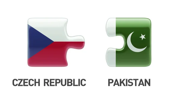 Pakistan Czech Republic  Puzzle Concept — Stock Photo, Image