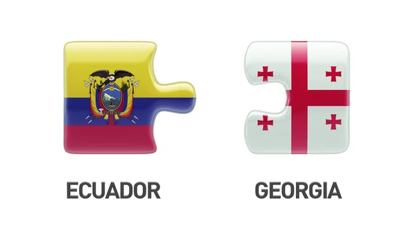 Geórgia Equador Puzzle Concept — Fotografia de Stock
