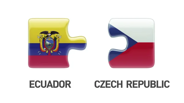 Česká republika Ekvádor logická koncepce — Stock fotografie