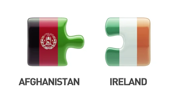 Irlandia Afganistanie logiczne pojęcia — Zdjęcie stockowe