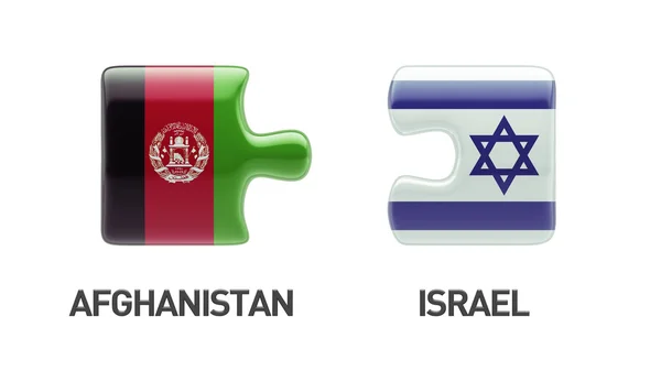 Israël Afghanistan puzzel Concept — Stockfoto