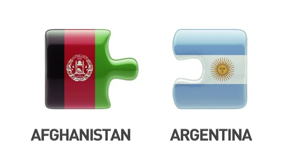 Argentinien Afghanistan Puzzle-Konzept — Stockfoto