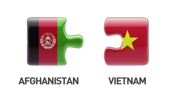 Wietnam Afganistanie logiczne pojęcia — Zdjęcie stockowe