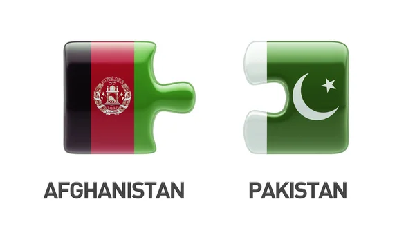 Πακιστάν Αφγανιστάν παζλ έννοια — Φωτογραφία Αρχείου