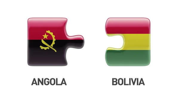 Bolivia Angola puzzel Concept — Stockfoto