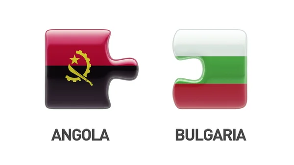 Bulgarien Angola pussel koncept — Stockfoto