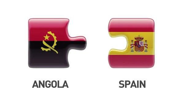 Hiszpania Angoli logiczne pojęcia — Zdjęcie stockowe