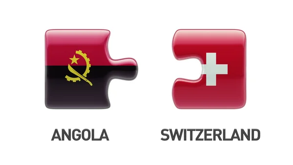 Svájc Angola nehézség koncepció — Stock Fotó