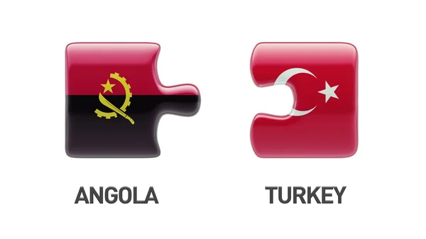 Turchia Angola Puzzle Concept — Foto Stock