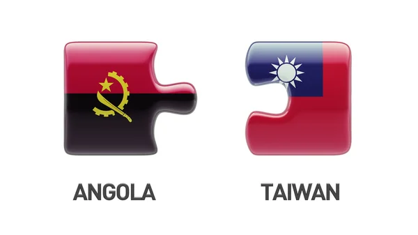 Taiwan Angola puzzel Concept — Stockfoto