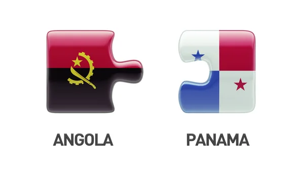 Panama Angola Puzzle Concept — Photo