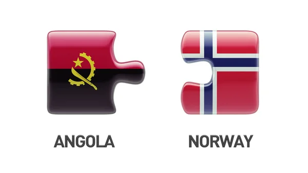 挪威安哥拉拼图概念 — 图库照片