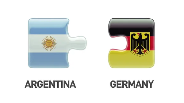 Arjantin Almanya bulmaca kavramı — Stok fotoğraf