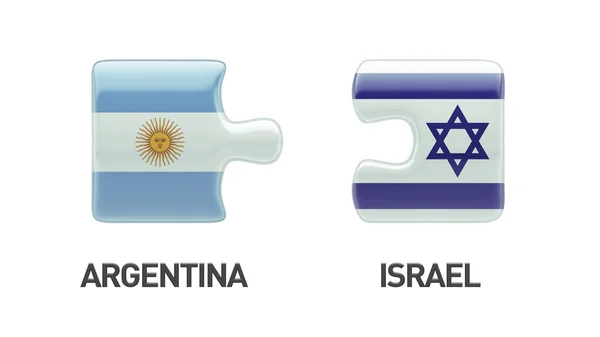 Argentyna Izrael logiczne pojęcia — Zdjęcie stockowe