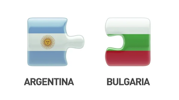 Bulgarije Argentinië puzzel Concept — Stockfoto