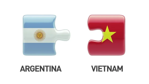 Vietnam Argentina Concetto Puzzle — Foto Stock