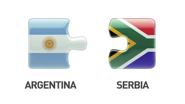 África do Sul Argentina Puzzle Concept — Fotografia de Stock