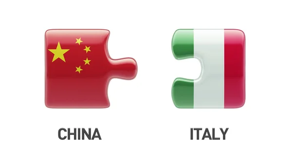 Cina Italia Puzzle Concept — Foto Stock