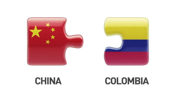 Колумбия - Китай. — стоковое фото