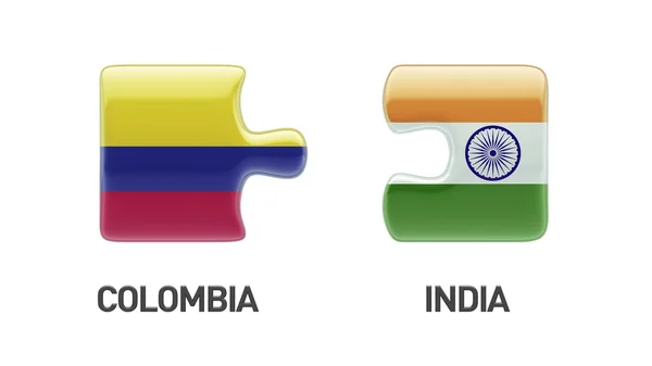 Colombia India puzzel Concept — Stockfoto