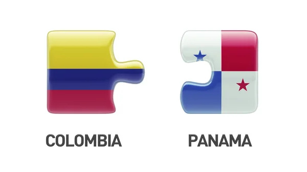 Panama Colombia  Puzzle Concept — Stock Photo, Image