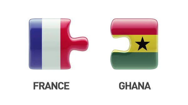 France Ghana  Puzzle Concept — Stock Photo, Image