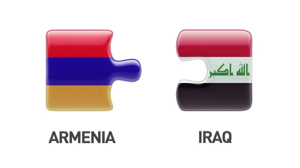 Αρμενία Ιράκ παζλ έννοια — Φωτογραφία Αρχείου