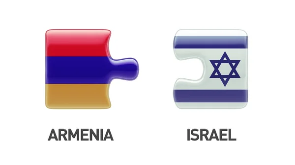 Armenia Israele Concetto Puzzle — Foto Stock
