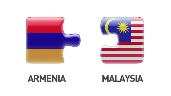 Ermenistan Malezya bulmaca kavramı — Stok fotoğraf