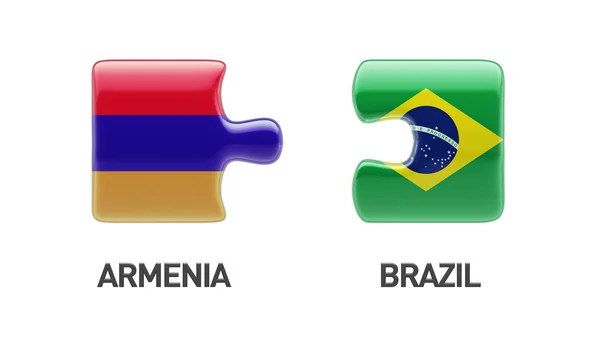 Brasilien Armenia Puzzle-Konzept — Stockfoto