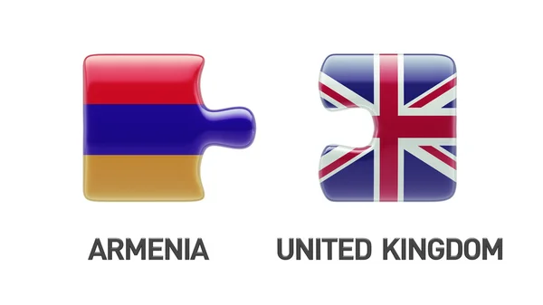 联合王国亚美尼亚拼图概念 — 图库照片