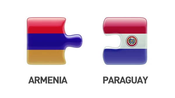 Paraguay Armenia  Puzzle Concept — Stock Photo, Image