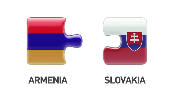 Eslováquia Armenia Puzzle Concept — Fotografia de Stock