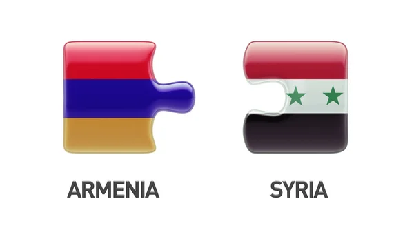 Siria Armenia Puzzle Concept — Foto Stock