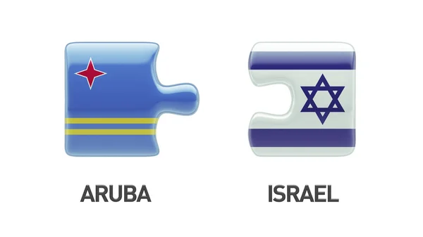 Concetto di Puzzle di Aruba Israele — Foto Stock