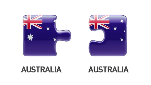 Australië puzzel Concept — Stockfoto