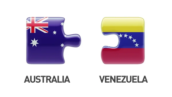 Venezuela Australien pussel koncept — Stockfoto