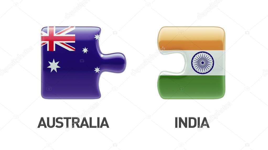 Australia India  Puzzle Concept