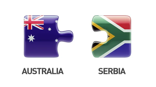 남아 프리 카 공화국 호주 퍼즐 개념 — 스톡 사진